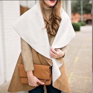 Free People Faux Fur Shearling Vest